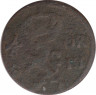 Монета. Швеция. 1/6 эре 1671 год. нев.