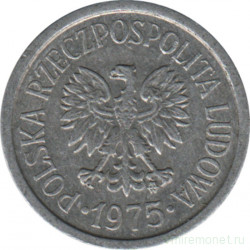 Монета. Польша. 10 грошей 1975 год.