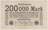 Банкнота. Германия. Веймарская республика. 200000 марок 1923 год. ав.