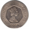 Монета. Гибралтар. 20 пенсов 2004 год. 300 лет захвату Гибралтара.
