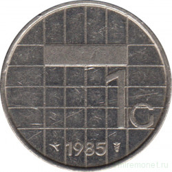 Монета. Нидерланды. 1 гульден 1985 год.