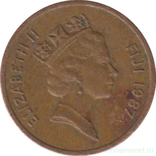 Монета. Фиджи. 1 цент 1987 год.