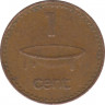 Монета. Фиджи. 1 цент 1987 год. рев.