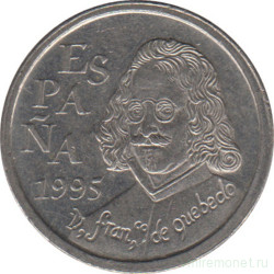 Монета. Испания. 10 песет 1995 год. Франсиско де Кеведо.