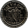 Монета. Сьерра-Леоне. 1 доллар 2001 год. Большая африканская пятёрка. Африканский буйвол.