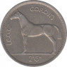 Монета. Ирландия. 2 шиллинга 6 пенсов (1/2 кроны) 1962 год. ав.
