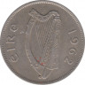 Монета. Ирландия. 2 шиллинга 6 пенсов (1/2 кроны) 1962 год. рев.