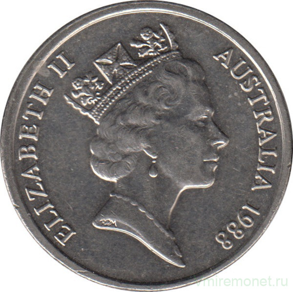 Монета. Австралия. 10 центов 1988 год.