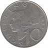 Монета. Австрия. 10 шиллингов 1984 год. ав.