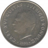 Аверс. Монета. Швеция. 1 крона 2003 год.