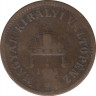 Монета. Венгрия. 2 филлера 1895 год. ав.