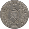 Монета. Гватемала. 25 сентаво 1986 год. ав.