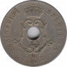 Монета. Бельгия. 25 сантимов 1908 год. BELGIE. ав.