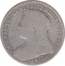 Монета. Великобритания. 3 пенса 1893 год. ав.