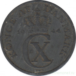 Монета. Дания. 2 эре 1944 год.