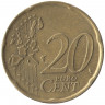 Монета. Германия. 20 центов 2002 год. (D). Монета. Германия. 20 центов 2002 год. (D).