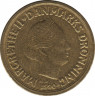 Монета. Дания. 10 крон 1990 год. ав.