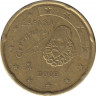 Монета. Испания. 20 центов 2009 год. ав.
