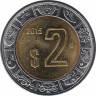  Монета. Мексика. 2 песо 2015 год. ав.