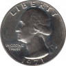 Монета. США. 25 центов 1971 год. Монетный двор S. ав.