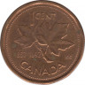 Монета. Канада. 1 цент 1992 год. 125 лет Конфедерации Канада.  ав.
