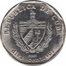 Монета. Куба. 10 сентаво 2002 год (конвертируемый песо). ав.