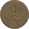 Монета. Польша. 5 грошей 1998 год. ав.