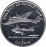 Монета. Великобритания. Остров Мэн. 1 крона 1995 год. Авиация Второй Мировой войны.  Bristol Blenheim 142M. Серебро. ав.