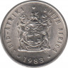 Монета. Южно-Африканская республика (ЮАР). 5 центов 1983 год. ав.