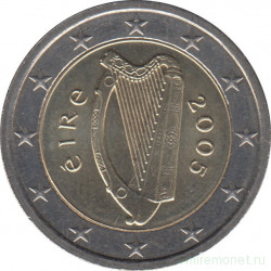 Монеты. Ирландия. Набор евро 8 монет 2005 год. 1, 2, 5, 10, 20, 50 центов, 1, 2 евро.