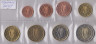 Монеты. Ирландия. Набор евро 8 монет 2005 год. 1, 2, 5, 10, 20, 50 центов, 1, 2 евро. ав.