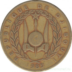 Монета. Джибути. 500 франков 1989 год.