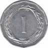 Монета. Кипр. 1 миль 1963 год. рев.