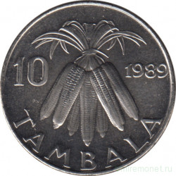 Монета. Малави. 10 тамбал 1989 год. Медно-никелевый сплав.