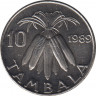 Монета. Малави. 10 тамбал 1989 год. Медно-никелевый сплав. рев.