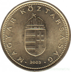 Монета. Венгрия. 1 форинт 2003 год.