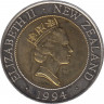 Монета. Новая Зеландия. 50 центов 1994 год. "Индевор". рев.