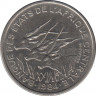 Монета. Центральноафриканский экономический и валютный союз (ВЕАС). 50 франков 1984 год. (ЦАР - B). ав.