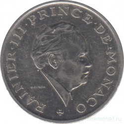 Монета. Монако. 2 франка 1982 год.