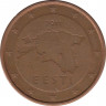 Монета. Эстония. 5 центов 2011 год. ав.