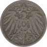 Монета. Германия (Германская империя 1871-1922). 5 пфеннигов 1906 год. (E). рев.