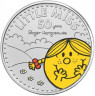 Монета. Великобритания. 5 фунтов 2021 год. 50 лет серии книг "Мистер Мэн и Маленькая мисс". Маленькая мисс. Цветная. В буклете. 
