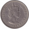 Монета. Малайя и Британское Борнео (Малайзия). 10 центов 1957 год. (KN).