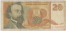 Банкнота. Югославия. 20 новых динаров 1994 год. Тип 150. ав.