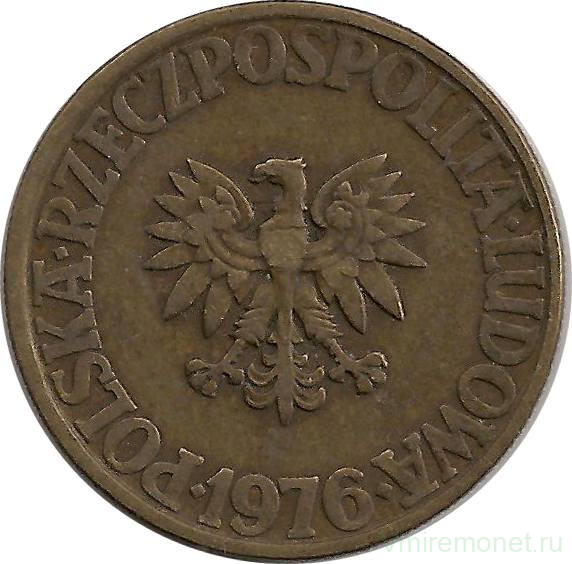 Монета. Польша. 5 злотых 1976 год.