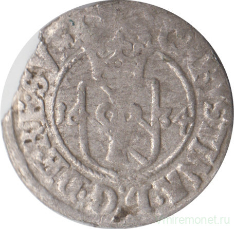 Монета. Швеция. 1 эре 1634 год.