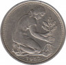 Монета. ФРГ. 50 пфеннигов 1982 год. Монетный двор - Карлсруэ (G). ав.