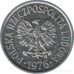 Монета. Польша. 10 грошей 1976 год.