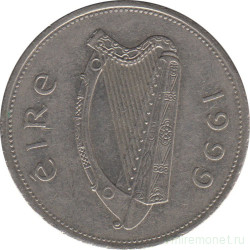 Монета. Ирландия. 1 фунт 1999 год.