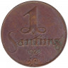 Монета. Латвия. 1 сантим 1928 год.
